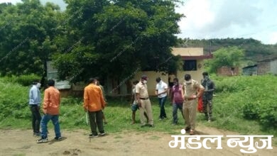 Murder in Mangaldham Colony-amravati-mandal