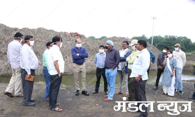 municipal-commissioner-inspected-prathamesh-and-chhatri-ponds-amravati-mandal