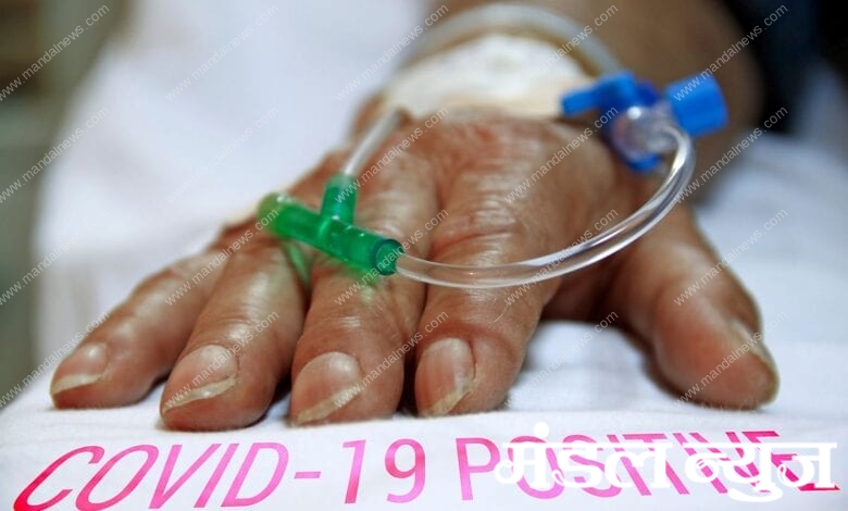 Coronavirus covid-19 infected patient's hand closeup