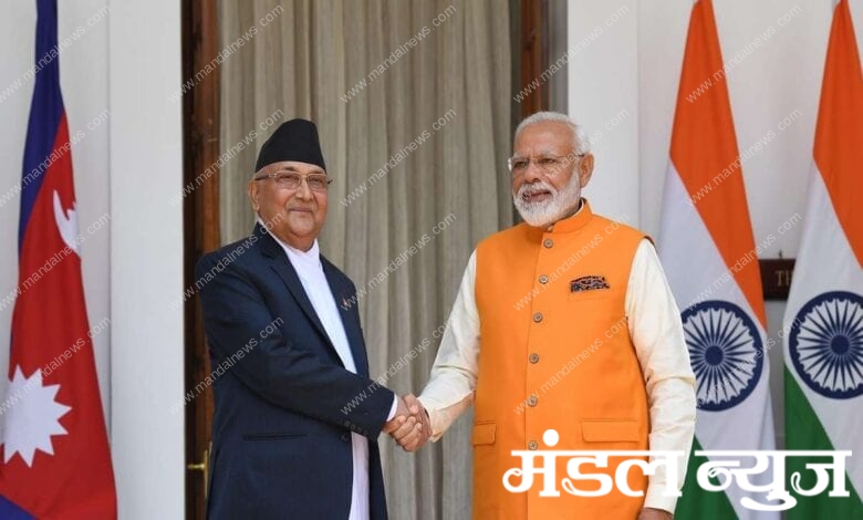 modi-and-nepalese-pm-kp-sharma-amravati-mandal