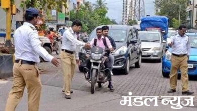 Traffic-police-in-action-amravati-mandal