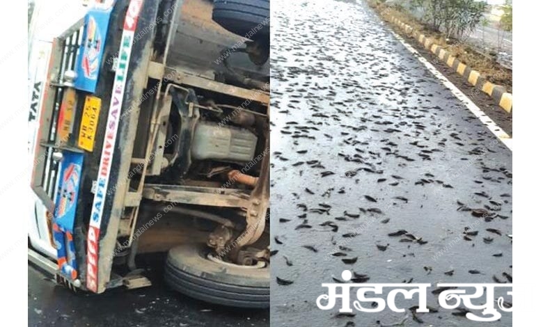 truck-overturned-amravati-mandal