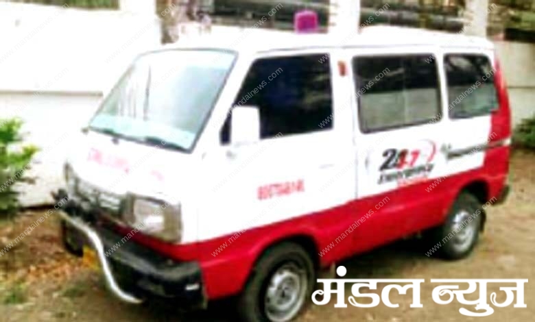 Uncontrolled-ambulance-amravati-mandal