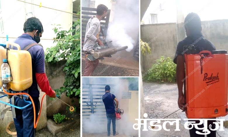 Washing-and-spraying-amravati-mandal