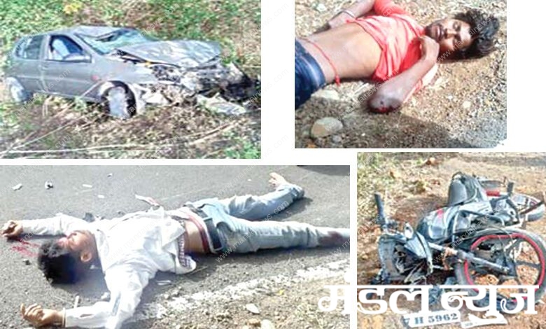 Car-Motorcycle-Crash-amravati-mandal